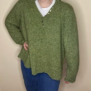 Super cutie green j Jill sweater
